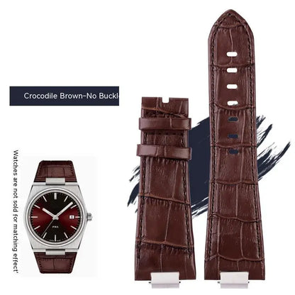 Luxury Genuine Leather Strap for Tissot PRX - With Universal + Butterfly Strap