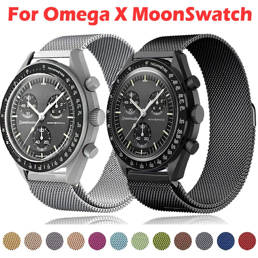 High Quality Milanese Strap for Moonswatch - Mesh with Magnetic Clasp