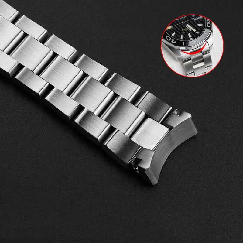 20.5mm/21.5mm Steel Strap for TAG Heuer Aquaracer 300