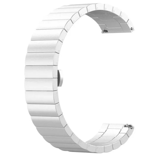 Stainless Steel Metal Strap for Moonswatch - With Butterfly Clasp - Silver
