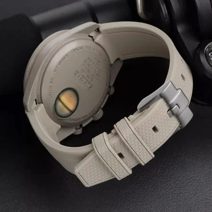 High Quality Rubber Silicone Strap for Moonswatch - With Coloured Stitching