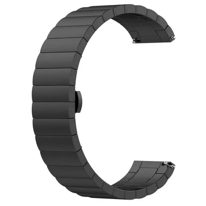 Black Stainless Steel Strap for Moonswatch – Butterfly Clasp