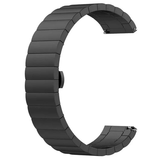 Black Stainless Steel Strap for Moonswatch – Butterfly Clasp