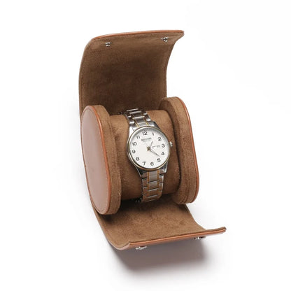 Luxury Leather Watch Travel & Storage Box 1-3 Slot – Brown – High Quality