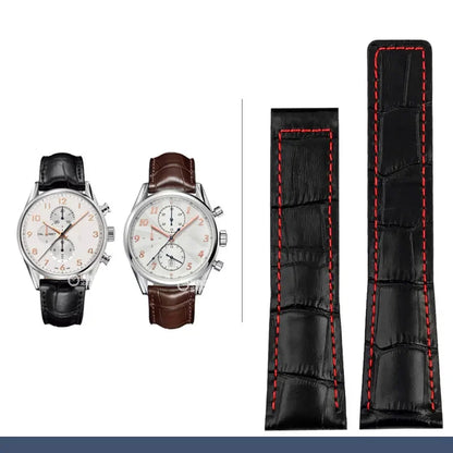 19mm/20mm/22mm Leather Strap for TAG Heuer Carrera