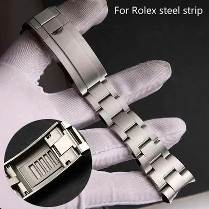 Oyster Style Strap for Rolex Matte - High quality Butterfly Clasp