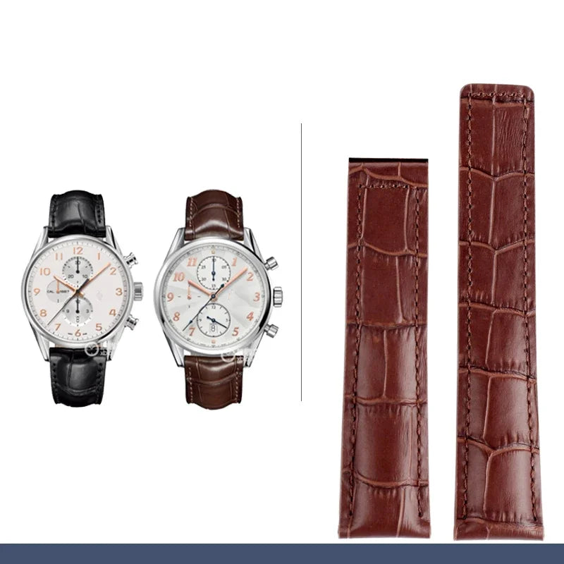 19mm/20mm/22mm Leather Strap for TAG Heuer Carrera