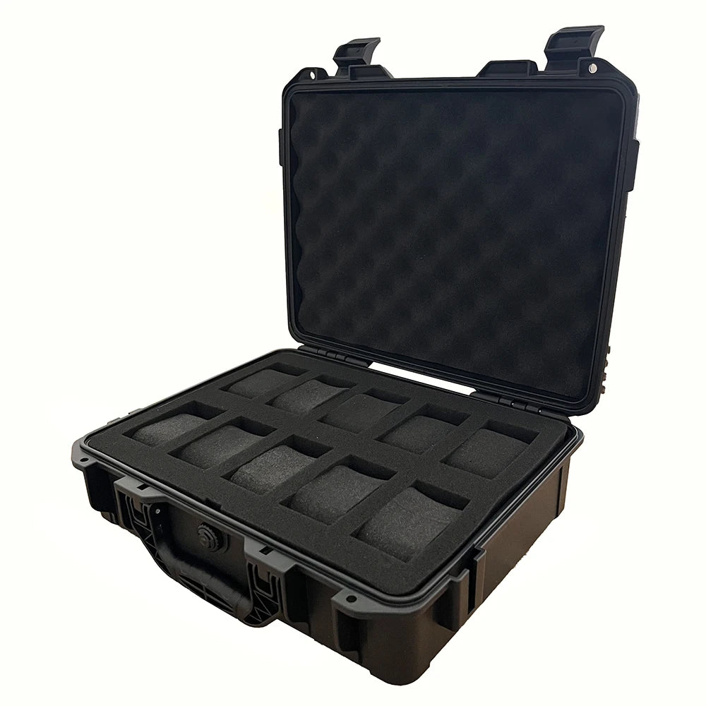 10 Slot Hard Shell Watch Travel & Storage Box – Protect & Keep Secure