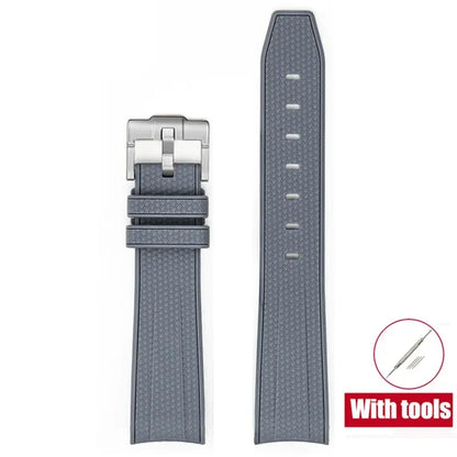 High Quality Rubber Silicone Strap for Moonswatch - With Coloured Stitching