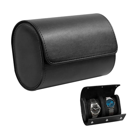 Luxury Leather Watch Travel & Storage Box 1-3 Slot – Black – High Quality
