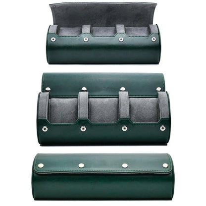 Luxury Leather Watch Travel & Storage Box 3-6 Slot – Green – High Quality