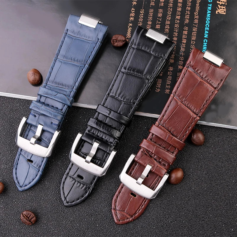 Luxury Genuine Leather Strap for Tissot PRX - With Standard Universal Strap