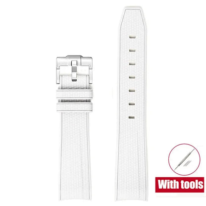 High Quality Rubber Silicone Strap for Moonswatch - With Coloured Stitching