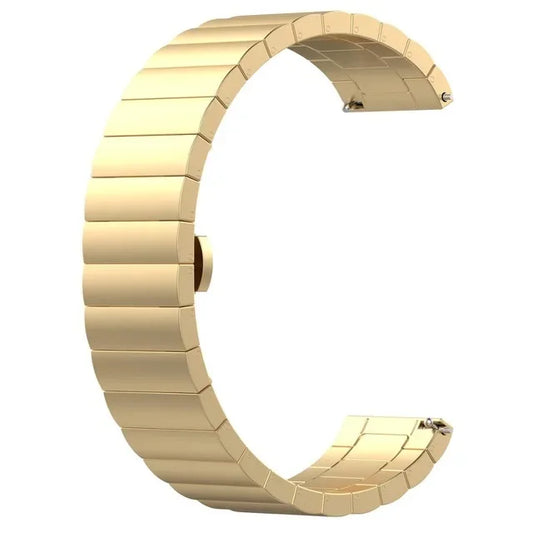 Yellow Gold Stainless Steel Strap for Moonswatch – Butterfly Clasp