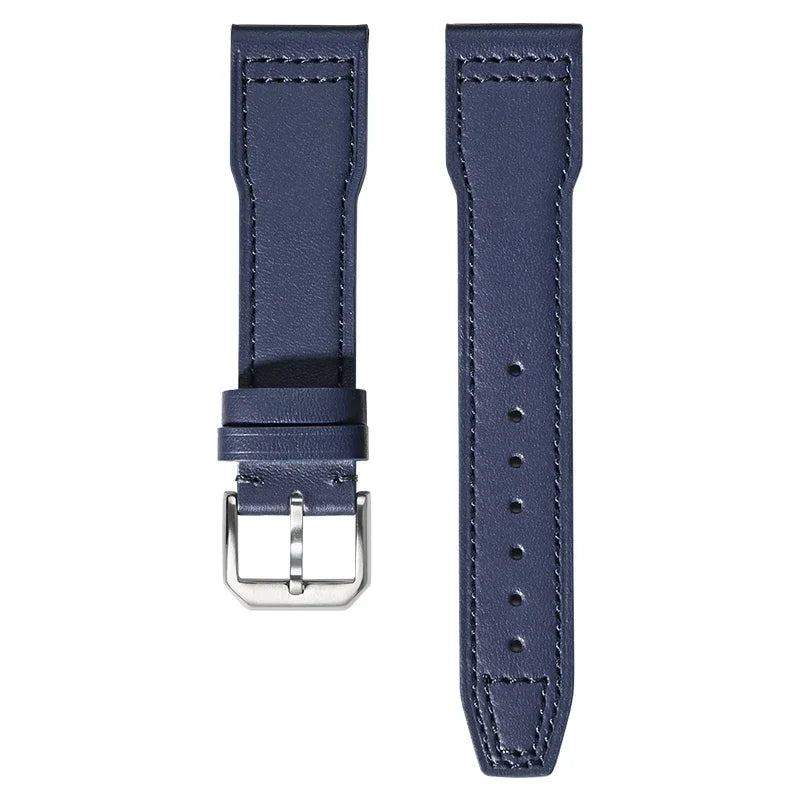 Neptune Blue Soft Cowhide Leather Pilot Strap