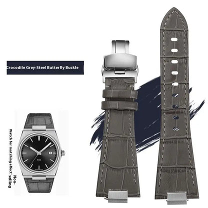Luxury Genuine Leather Strap for Tissot PRX - With Standard Universal Strap