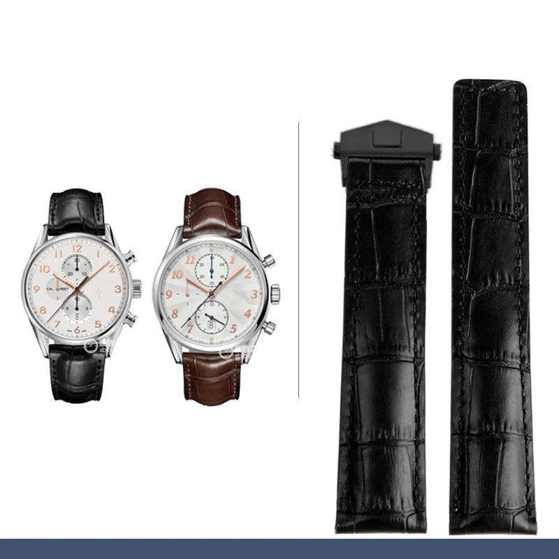 19mm/20mm/22mm Leather Strap for TAG Heuer Carrera