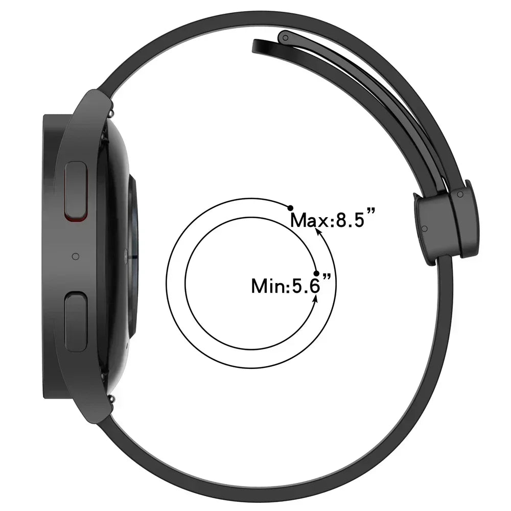 Silicone Rubber Strap for Moonswatch - with Magnetic Buckle
