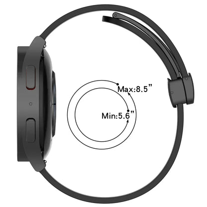 Silicone Rubber Strap for Moonswatch - with Magnetic Buckle