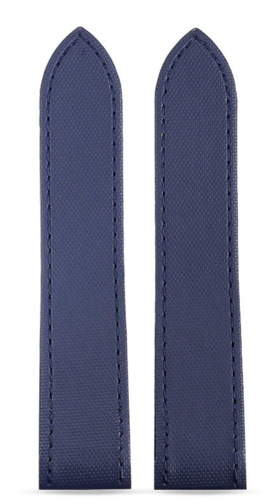 Deep Sea Blue Nylon Grain Strap