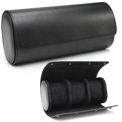 Luxury Leather Watch Travel & Storage Box 1-3 Slot – Black – High Quality