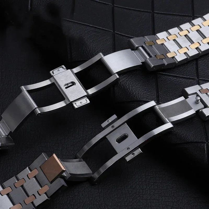 Metal Royal Oak Style Strap for AP - High Quality Butterfly Clasp
