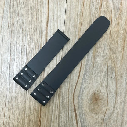 Onyx Black Santos Silicone Strap