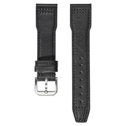 Nero Black Soft Cowhide Leather Pilot Strap