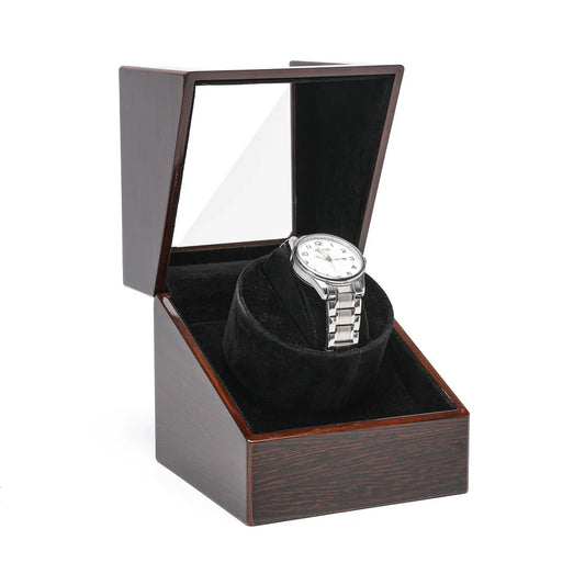 Luxury Solid Wooden Watch Winder & Display Case – High Quality Automatic