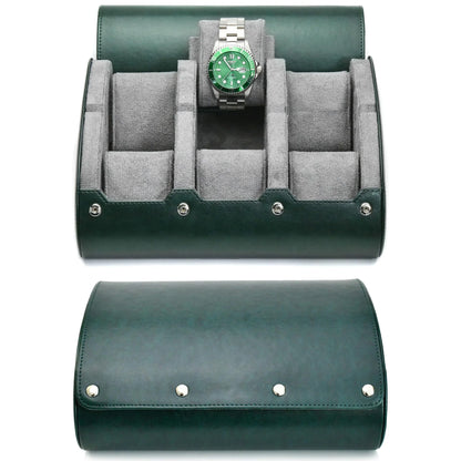 Luxury Leather Watch Travel & Storage Box 3-6 Slot – Green – High Quality
