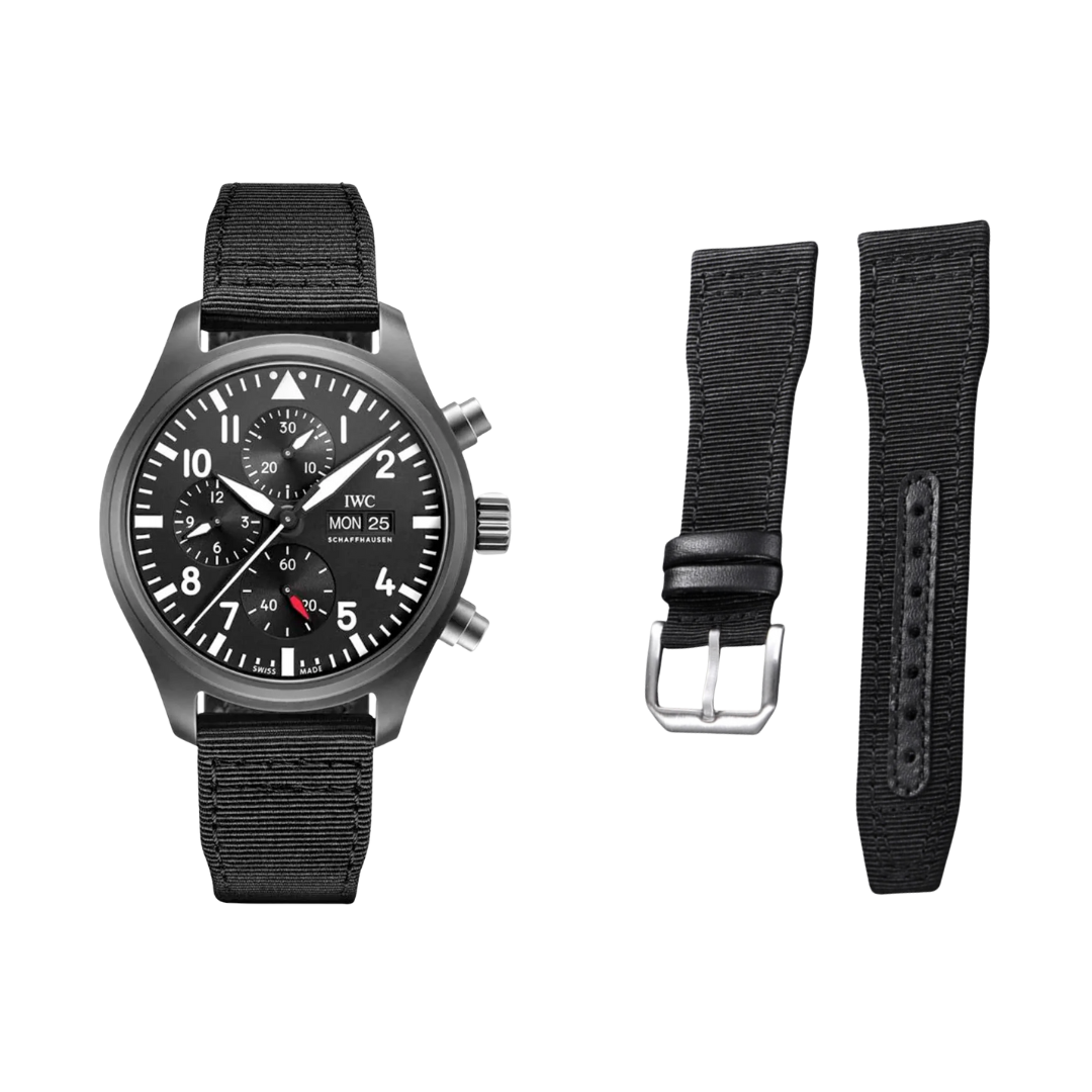 Black High Grade Nylon Sailcloth Pilot Strap