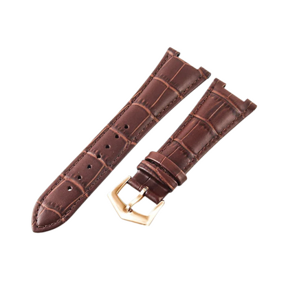 25mm Brown Cow Leather Strap for Patek Philippe Nautilus 5711/5712G