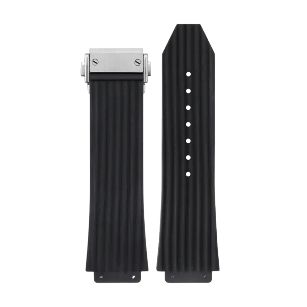 Night Black Silicone Rubber Big Bang Strap