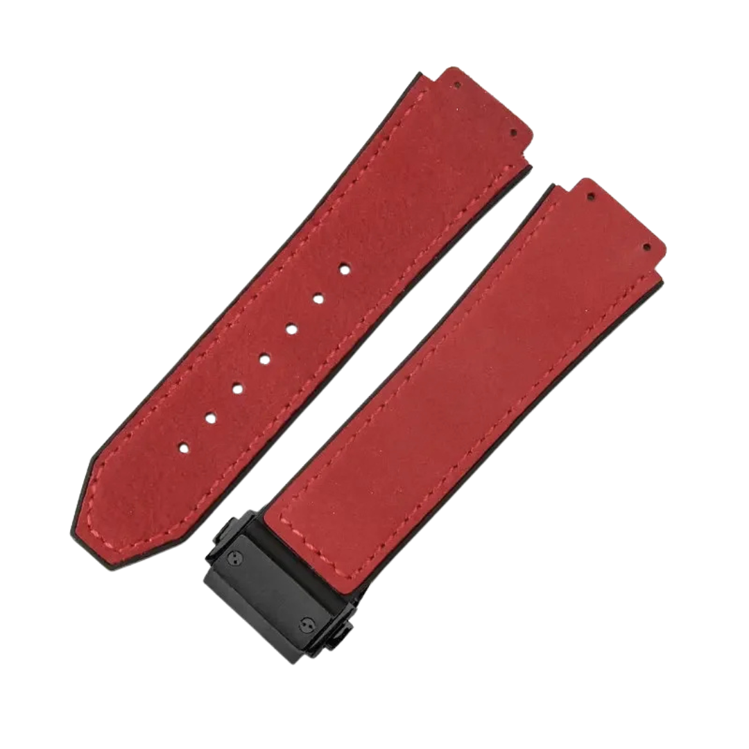 26x19mm Leather Strap for Hublot Classic Fusion Big Bang Army Green