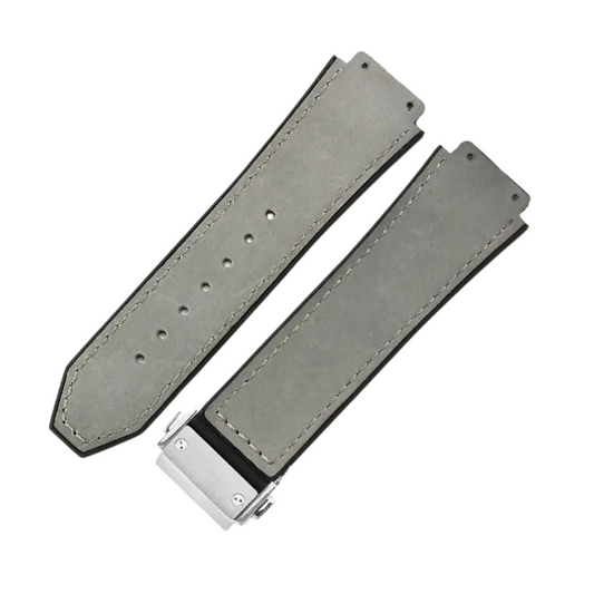 26x19mm Leather Strap for Hublot Classic Fusion Big Bang Grey