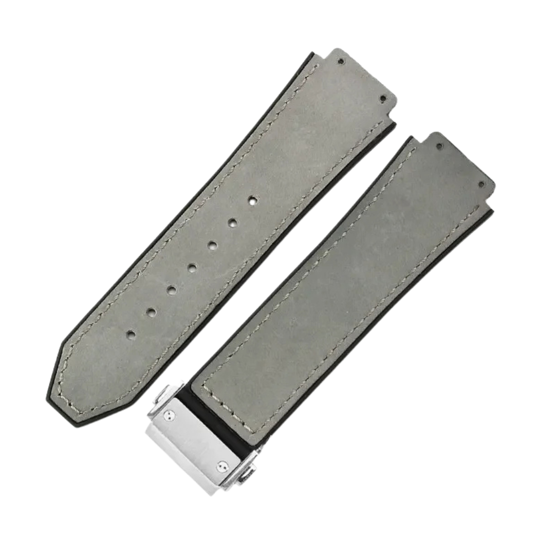 26x19mm Leather Strap for Hublot Classic Fusion Big Bang Army Green