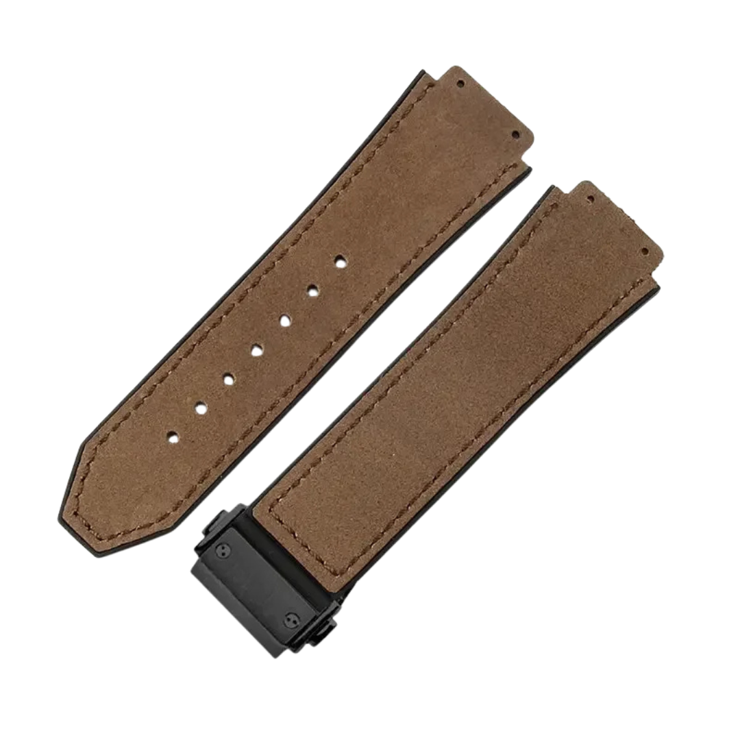 26x19mm Leather Strap for Hublot Classic Fusion Big Bang Army Green