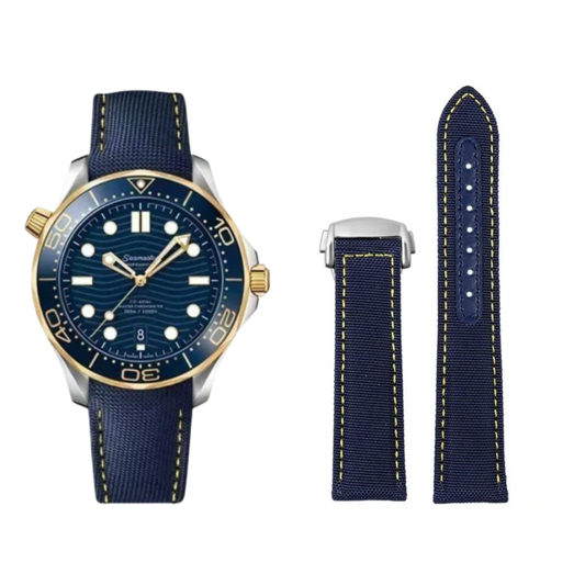 Blue & Yellow High Grade Nylon Sailcloth Strap