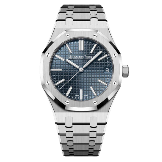 Silver Royal Oak Stainless Steel Strap