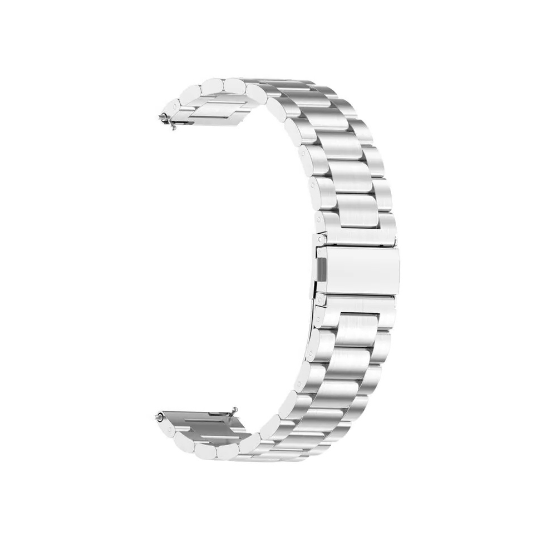Silver Stainless Steel Strap Butterfly Clasp For Moonswatch