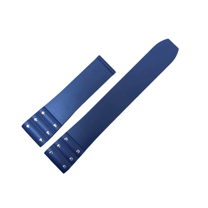 Marine Blue Silicone Rubber Strap For Cartier