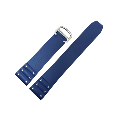 Marine Blue Silicone Rubber Strap For Cartier