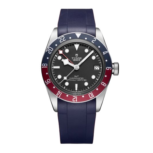 Navy Blue Rubber Strap For Tudor
