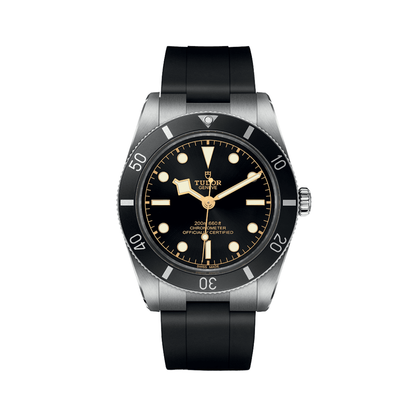 Matte Black Rubber Strap For Tudor