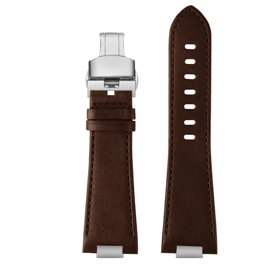Brown Leather 12mm Watch Strap For Tissot PRX