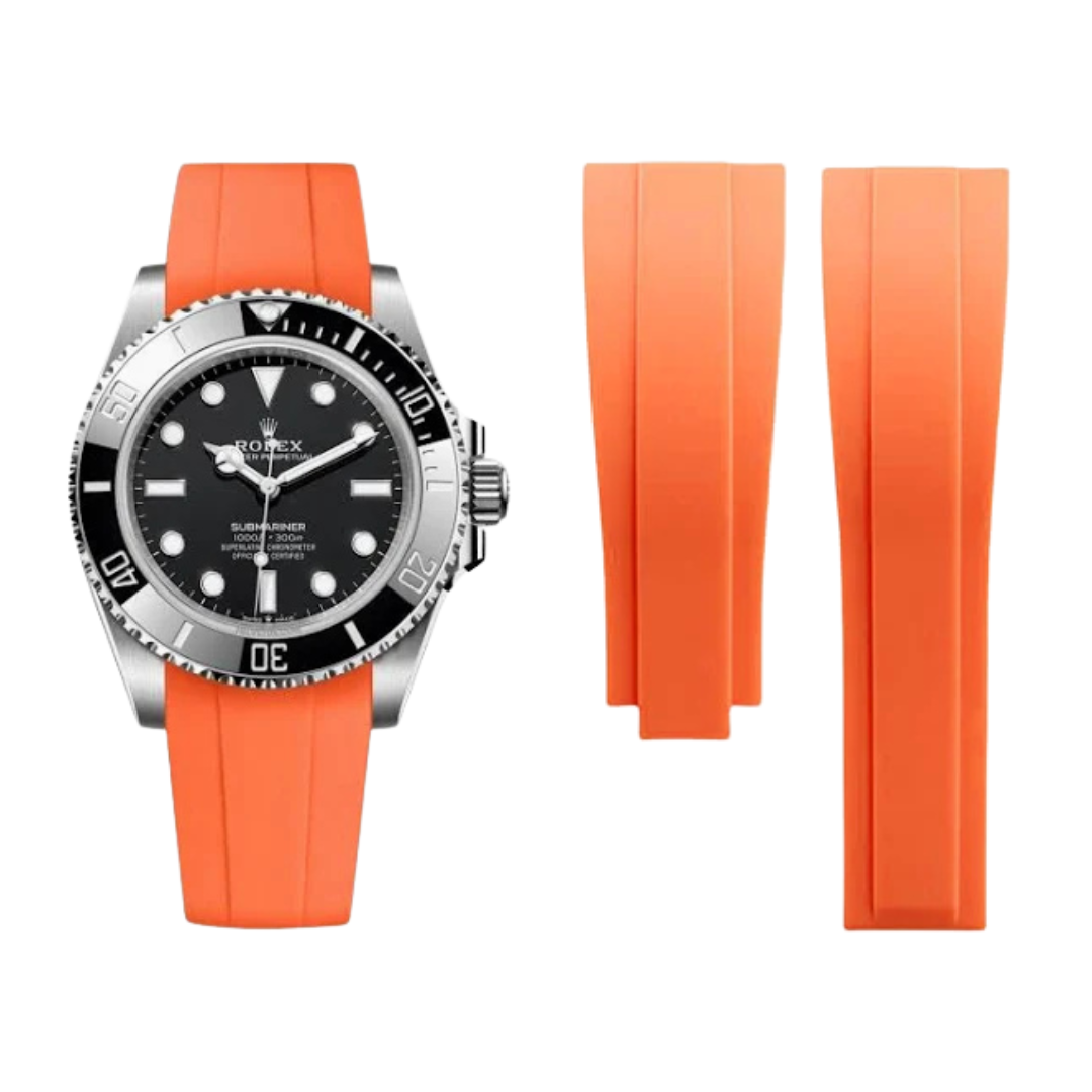 Pumpkin Orange Silicone Oysterflex Strap