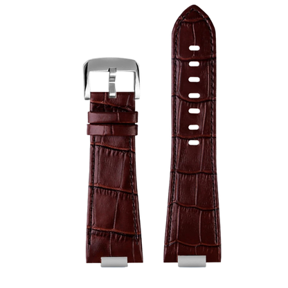 Brown Leather 12mm Watch Strap For Tissot PRX