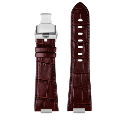 Brown Leather 12mm Watch Strap For Tissot PRX