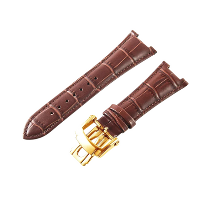 25mm Brown Cow Leather Strap for Patek Philippe Nautilus 5711/5712G