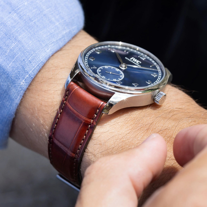 Pecan Brown Cowhide Leather Pilot & Portofino Strap